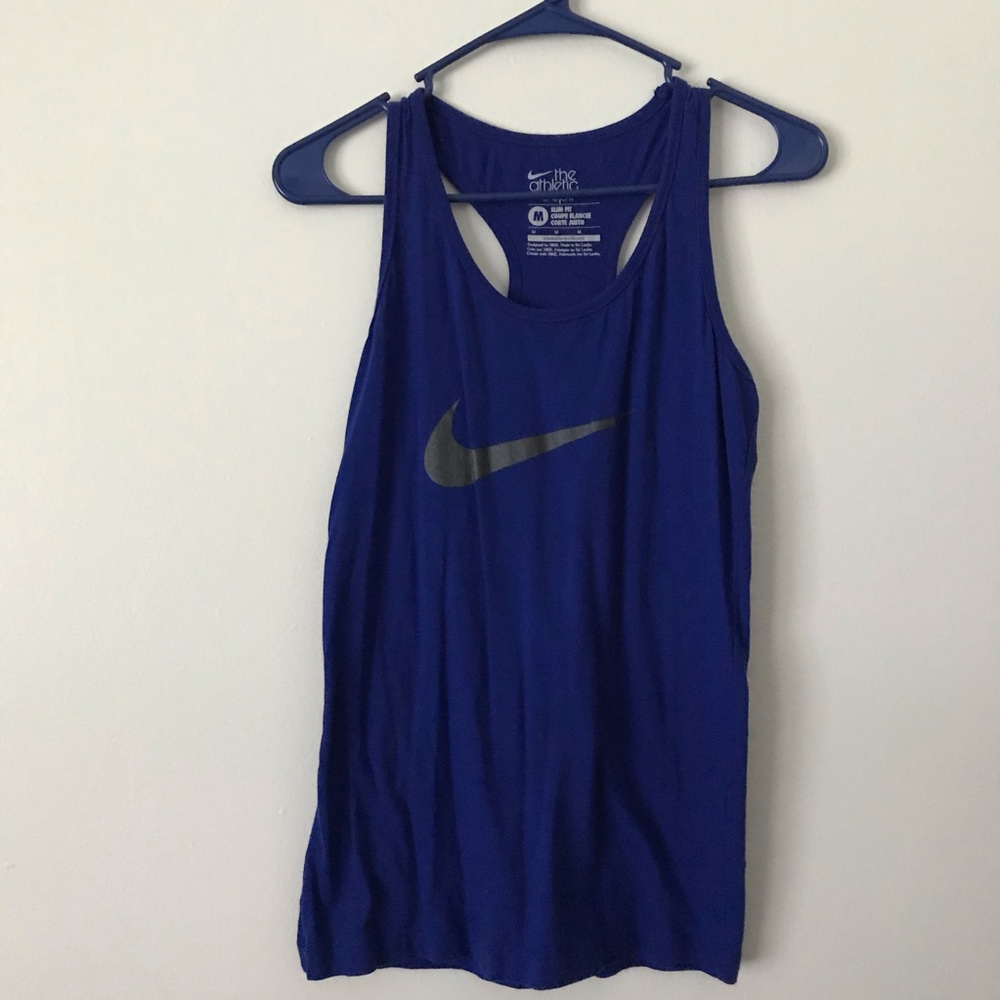 Nikethe Athletic Dept Blue Razorback Tank - image 1